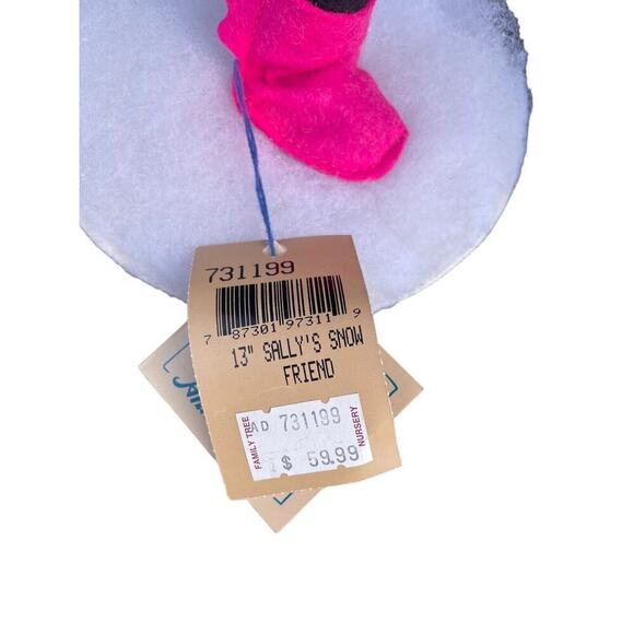 ANNALEE 13" Sally's Snow Friend ~ Girl In Pink Coat w Snowball USA Vintage 1999 - Picture 7 of 10